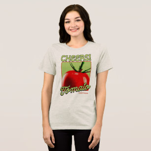 Cheers Tomato Retro Pop Art Tri-Blend Shirt