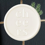 Cheers  wax seal sticker<br><div class="desc">Make your celebrations even more special and add a touch of elegance with our Cheers Wax Seal Sticker! This exquisite wax seal sticker is the perfect way to elevate your invitations,  cards,  and gifts for any occasion.</div>