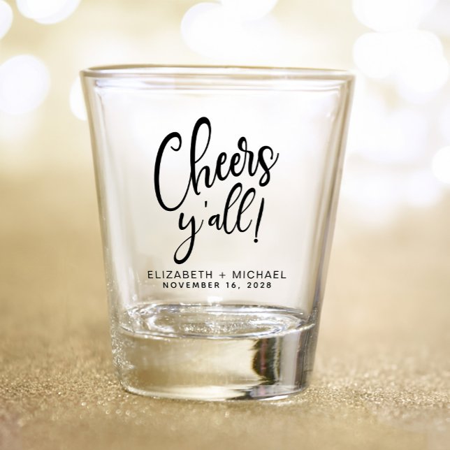 Cheers Wedding Favor Shot Glass (Creator Uploaded)