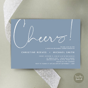 Cheers, Wedding Rehearsal Dinner Invitation