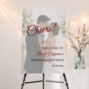 Cheers Wedding Rehearsal Luncheon Foam Board