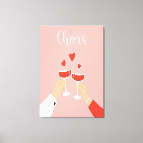 Cheers Wine Canvas Print