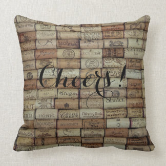Cheers! Wine Corks of the World pillow