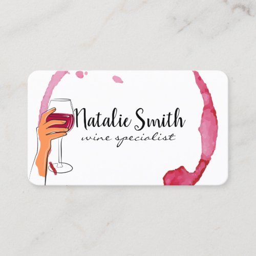 Cheers Wine Toast | Winery Business Card