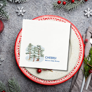 Cheers Winter baby its cold outside Napkins