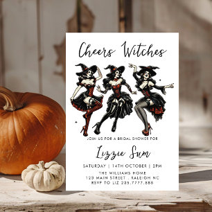 Cheers Witches Adult Halloween Party Invitation
