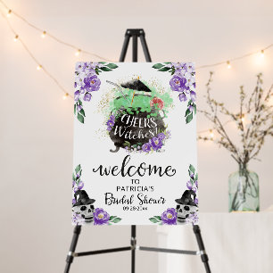 Cheers Witches Bridal Shower Welcome Sign