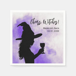 Cheers Witches Halloween Bachelorette Party Napkins