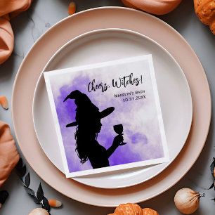 Cheers Witches Halloween Bachelorette Party Napkins
