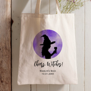 Cheers Witches Halloween Bachelorette Party Tote Bag