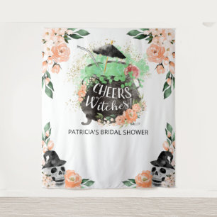 Cheers Witches Halloween Bridal Shower Backdrop