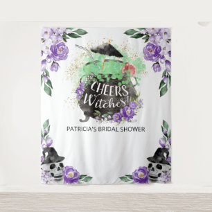 Cheers Witches Halloween Bridal Shower Backdrop