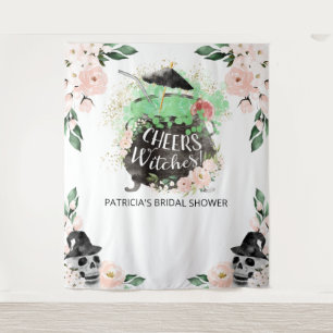 Cheers Witches Halloween Bridal Shower Backdrop