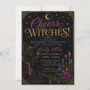 Cheers, Witches! Retirement Celebration Invitation
