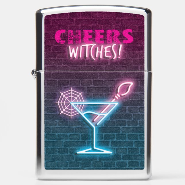 Cheers Witches Retro 80s Halloween Zippo Lighter (Front)