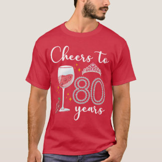 Cheerso 80 Years Grapes 80th Year Celebratory boy T-Shirt