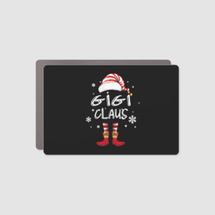Cheertee Gigi Claus Christmas Santa Sweatshirt Car Magnet