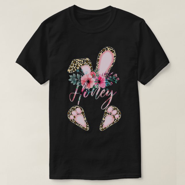 Cheertee  Leopard Art  Honey Bunny  T-Shirt (Design Front)