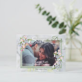Cheery Blossom Spring Save the Dates Announcement Postcard (Standing Front)