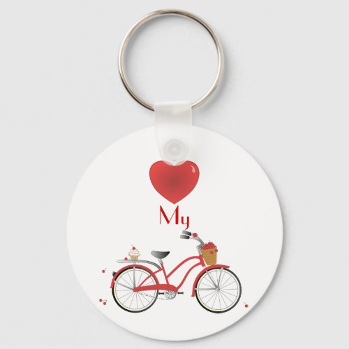 Cheery Cherry Bicycle Keychain