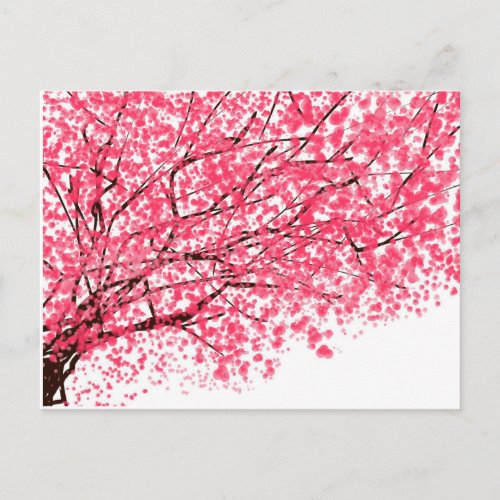Cheery Cherry Blossom Postcard