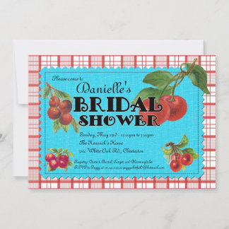 Cheery Cherry Bridal Shower Invitation