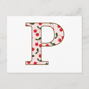 Cheery Cherry P Postcard