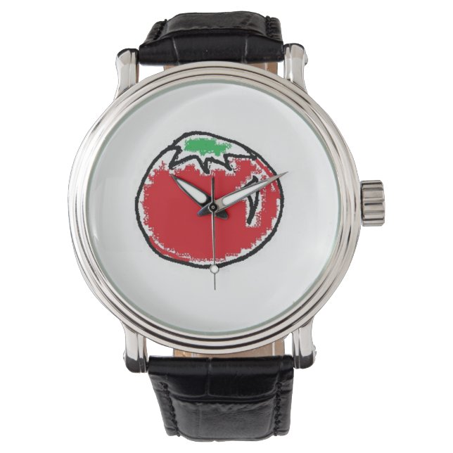 Cheery Cherry Tomato Cartoon Watch (Front)