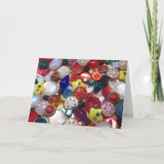Cheery Christmas Button Collage Holiday Card