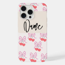 cheery colorful phone case with name