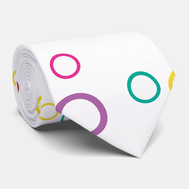 Cheery colorful Simple Tie (Rolled)