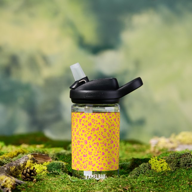 Cheery Pink Dots Kids' Summer Water Bottle – 14oz  (Outdoor)