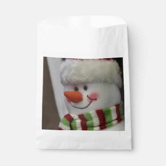 Cheery snowman  favor bag (Front)