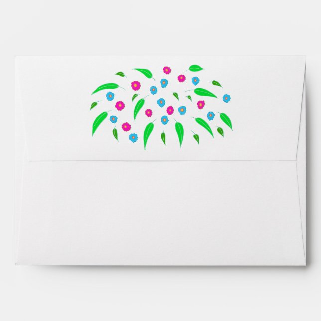 Cheery Spring Flowers Envelopes (Back (Top Flap))