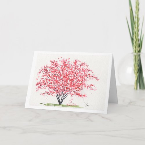 Cheery Spring Tree Card