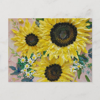 Cheery Sunflower Postcard 