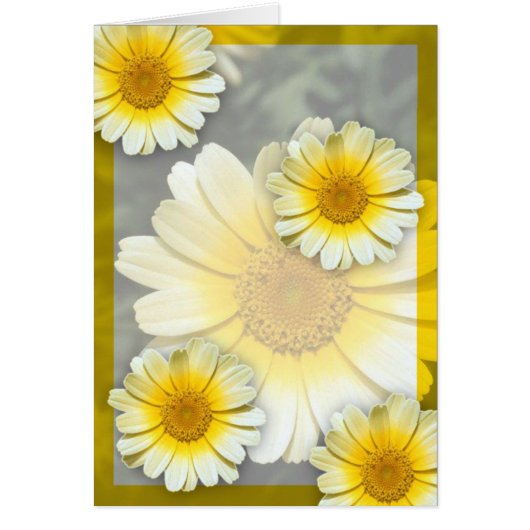 Cheery Yellow Daisies Cards (Front)