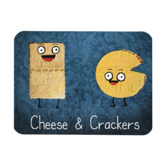 Cheese and crackers magnet