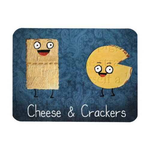 Cheese and crackers magnet