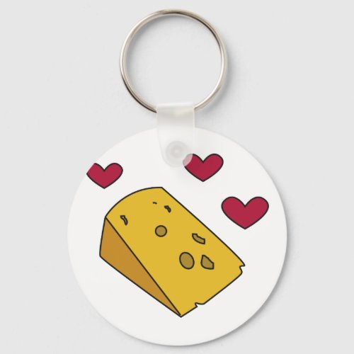 Cheese and Kisses Cockney Rhyming Slang Gift Keychain