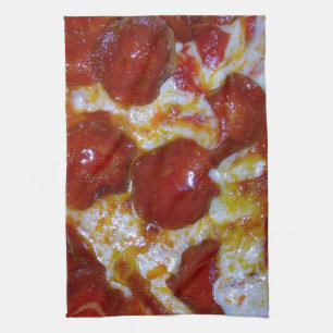 Cheese and Pepperoni Pizza Party Towel