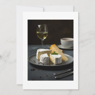 cheese and wine invitation