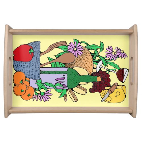 Cheese and Wine Lovers  Serving Tray