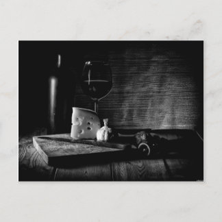 Cheese and Wine Postcard