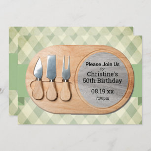 Cheese Board Custom Charcuterie Invitation