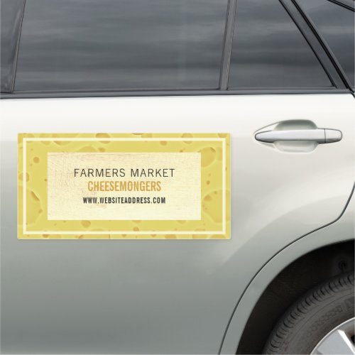 Cheese Board Design Cheesemonger Car Magnet