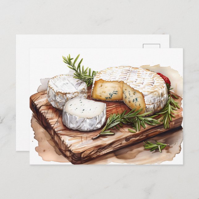 Cheese board, Postcrossing Postcard (Front/Back)