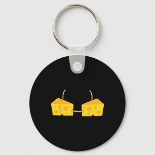 Cheese Bra Costume Cute Easy Food Halloween Gift Keychain