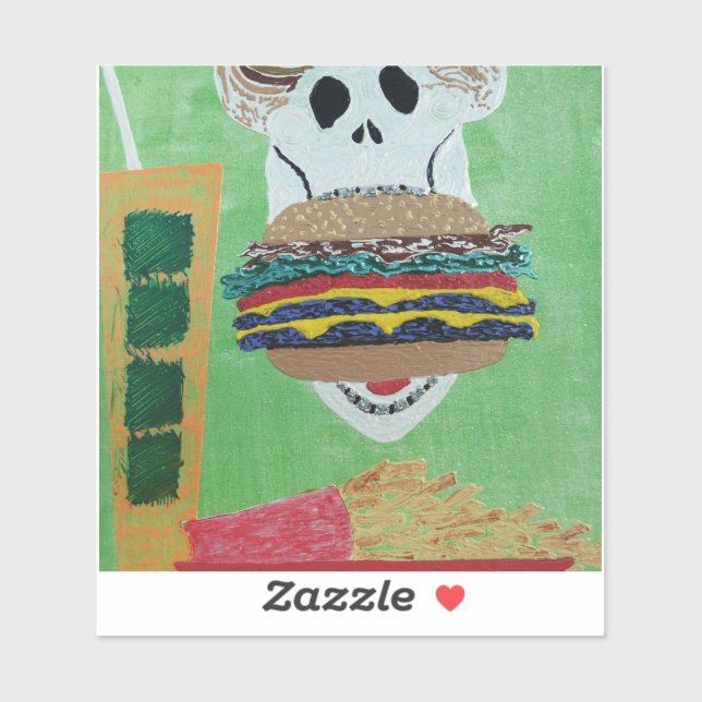 Cheese burger in paradise  sticker (Sheet)
