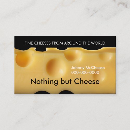cheese business card